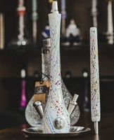 Chicha de qualité commerciale, robuste, en bois de noyer et acier inoxydable, grande taille, pour salon