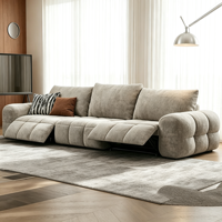 ATUNUS Modernes Elektrisches Sofa-Set Chenille-Couch Wohnzimmermöbel Modulares Sektional-Relaxsofa Elektrisches Cloud-Sofa-Set