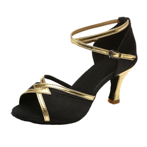 NUEVOS Zapatos de Baile Latino para Mujer 2026, para Salón/Salsa/Bachata/<span class=keywords><strong>Tango</strong></span>, con Brillantina, Parte Superior de Cuero Dividido, Forro de PU - Product Image 5