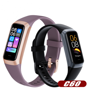 2023 frequenza cardiaca 24 ore su 24 pressione sanguigna monitoraggio dell'ossigeno nel sangue per uomini <span class=keywords><strong>e</strong></span> donne orologio intelligente universale C60 - Product Image 4