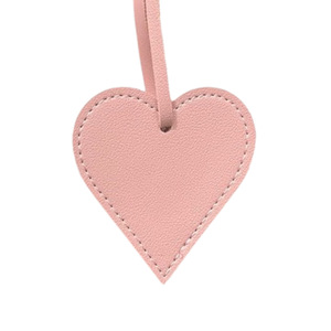 European and American style PU leather keychain, heart-shaped charm, multi-functional <b>bookmark</b>, gift pendant, bag key charm - Product Image 4