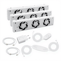 Ventilateurs de radiateur axiaux électriques à roulement à billes triple MXRV-P03 pour un refroidissement efficace et silencieux, optimisation de l'air chaud, OEM/ODM