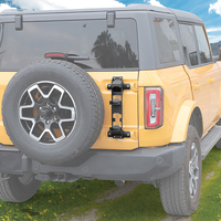 Pédale d'escalade pour hayon de voiture pour Ford Bronco 2021 + Échelle pliable pour porte arrière Accessoires extérieurs