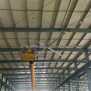 Ventilador de techo Industrial, alta eficiencia, Hvls, grande, para exteriores, restaurante, 24 pies - Product Image 4
