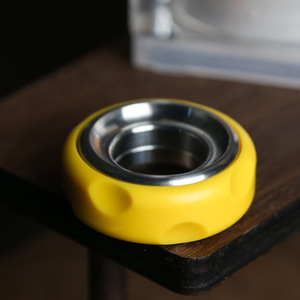 Cheese <b>Ring</b> Ratchet Fidget <b>Spinner</b> Stainless Steel POM <b>Ring</b> Pusher Card Adult Metal Decompression Coin EDC Pusher for Cards - Product Image 4