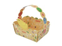 Kreative Weihnachts-DIY Hasen- und Küken-Motiv Blaue Handgehaltene Biologisch Abbaubare Geschenkbox Papiertüten mit Digitaldruck für Partydekoration