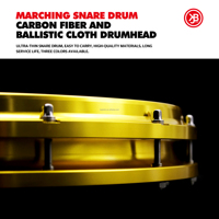 Beatello marche caisse claire Portable ultra-mince caisse claire 14 pouces Instrument de percussion professionnel OEM Logo 3 couleurs