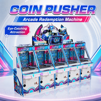 Machine à poussoir de pièces de monnaie pour centres de jeux, fournie directement par l'usine, avec garantie d'un an, utilisant des systèmes de poussoir de pièces et de machines de jeu d'arcade, vente en gros