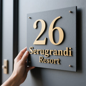 ป้ายทะเบียนประตูห้องทันสมัยแบบกำหนดเองได้ป้ายอะคริลิคป้ายทะเบียนประตูโรงแรม - Product Image 2