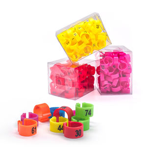 GQ-anillo colorido de pájaro canario, 2,7 MM, con número 1-100, listo para enviar desde China - Product Image 1