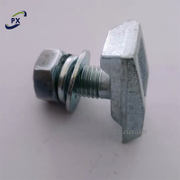 T1 T2 T3 T4 T5 Type T Clip de Rail de guidage d'ascenseur Clip de Rail de guidage d'ascenseur boulon de fixation de rail de guidage d'amortissement M10 M12 M14 M16 pièces de levage