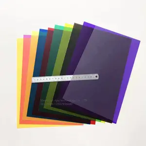 מסנן צבע פלסטיק סרט מצלמה תמונה פלאש פלאש אור טמפרטורת צבע צבעוני שלב תאורה מסנן