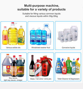 Máquina Automática de Llenado de Líquidos con Pesaje, Limpieza y Llenado, Máquina de Llenado de Botellas de Bebidas y Aceite con Panel de Control Digital - Product Image 6