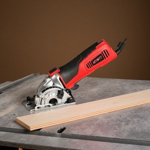 <span class=keywords><strong>Mini</strong></span> <span class=keywords><strong>scie</strong></span> <span class=keywords><strong>circulaire</strong></span> polyvalente 600W 5500 RPM 28.5mm Profondeur de coupe Moteur sans balais Utilisation industrielle et bricolage avec guide laser - Product Image 2