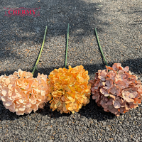 Dalian Chermy 2026 Nouvelle Grande Tête d'Hortensia Vert 19 Couleurs Fleur Artificielle en Soie Hortensia Vente en Gros