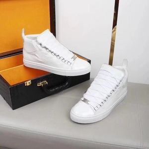 Chaussures plates décontractées de luxe pour hommes, design montant, baskets en cuir véritable respirantes BB pour le sport - Product Image 2
