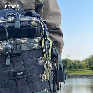 كليب ألومنيوم مزين بمفتاح محفور مخصص خطاف <span class=keywords><strong>D</strong></span> مشبك مع شعار سلسلة مفاتيح للاستخدام الشاق أكسسوارات صيد السمك المصغرة - Product Image 5