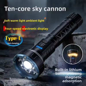 Portable Mini Solar Powered Hand Crank Strong Light <b>LED</b> <b>Flashlight</b> Emergency Charging for Outdoor Camping - Product Image 5