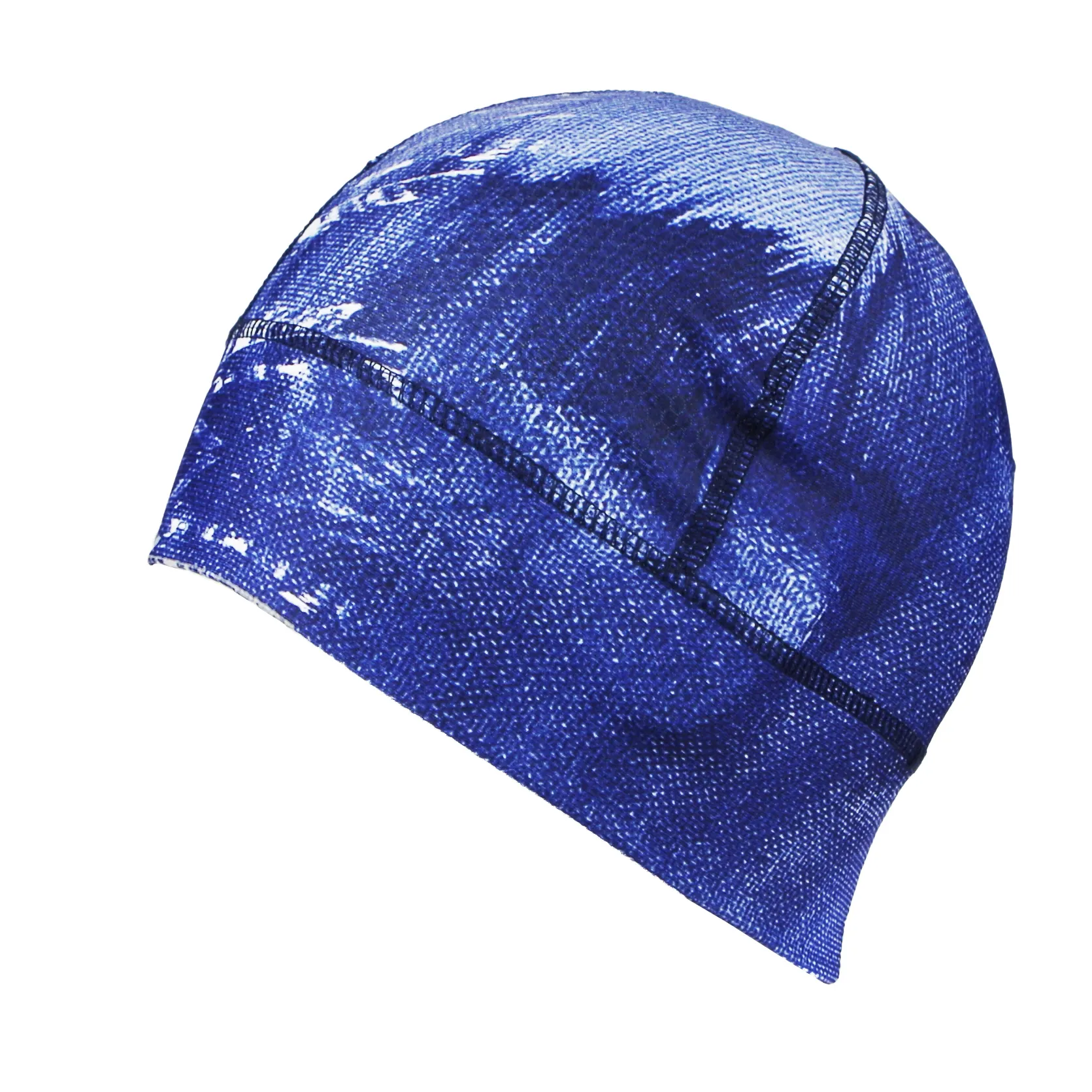 Bonnet de sport personnalisé printemps été absorbant l'humidité matériau en maille pour le souffle Sexy Stretch Tight Taille unique doublure de casque Bonnet en forme de crâne