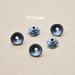 Separador de Plata Antigua con Patrón de Ondas 12x5mm, Accesorio para Bisutería, Suministros para Manualidades DIY - Product Image 2