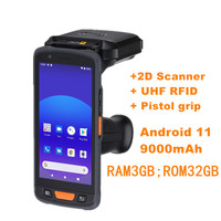 Escáneres de almacén al por mayor de precio de fábrica Android PDA con RFID y escáneres de código de barras en stock