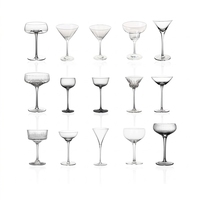 Offre Spéciale – Verres à Cocktail à Long Pied, Gobelets Multi-styles en Cristal pour Margaritas et Martinis, Idéaux pour Bars, Mariages et Fêtes