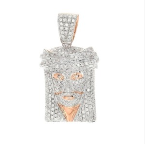 925 Custom White Gold Christian Pendant Hip Hop Street Fashion Design VVS1 Diamond IGI Certified Personalized Jesus <b>Cross</b> Fine - Product Image 5
