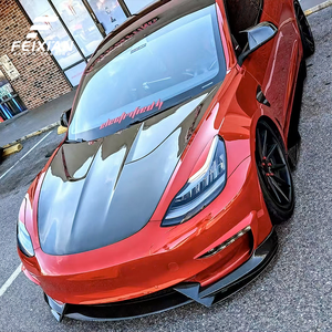 Nuevo alerón delantero modificado para Tesla Model <span class=keywords><strong>3</strong></span> Y 2021-2023, instalación sin perforaciones ni daños, tornillos para parachoques, ajuste universal. - Product Image 3