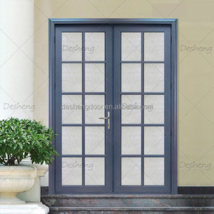 Profilé en aluminium pour portes et fenêtres, format fin pour porte française, porte en aluminium avec vitrage, serrure de porte en aluminium - Product Image 5