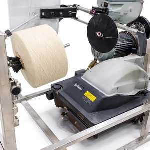 Tejido de encaje de punto por urdimbre de hilo de algodón retorcido de doble pliegue con estructura equilibrada, para tejido a mano, tensión estable, calidad de exportación - Product Image 2