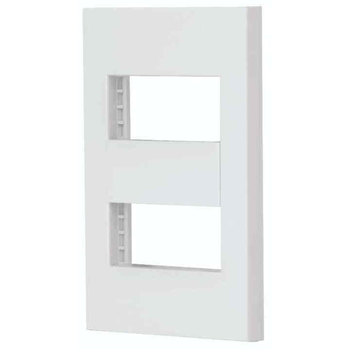 Volteck PPDO-EB Spanish Line White 2-Window Panel Wall Switches with 1 Module 2-Window Panel Wall Switches with 1 Module