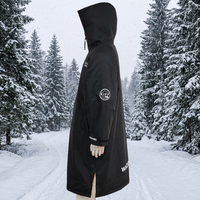 Veste de sport imperméable de haute qualité avec logo personnalisé, coupe-vent, veste de bain, manteau d'hiver surdimensionné
