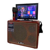 Rv 14 pouces écran d'affichage karaoké fête système intelligent Android écran tactile multifonction WIFI vidéo haut-parleur portable