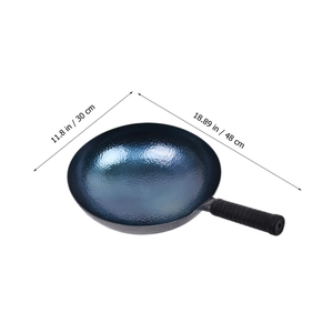 <span class=keywords><strong>Wok</strong></span> en fer authentique fait main, boutique officielle, poêle traditionnelle pour sautés, usage domestique, <span class=keywords><strong>wok</strong></span> noir non revêtu 5L Sole - Product Image 4