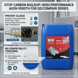 Lubricante Original <span class=keywords><strong>AEON</strong></span> 9000TH, Extiende la Vida Útil del Compresor, Más de 8,000 Horas Aceite Gardner Denver 47761818001 |   Sintético a Base de PAO - Product Image 1