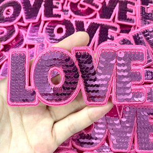 <span class=keywords><strong>2025</strong></span> thiết kế mới Nhiệt Báo Chí <span class=keywords><strong>Chenille</strong></span> Valentines XOXO các bản vá lỗi tình yêu Valentines Day sequin các bản vá lỗi - Product Image 1