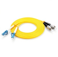 LC/FC Duplex Single Mode Fiber Optic Patch Cord FTTH Indoor Cable OEM Customizable LSZH Jacket 1310/1550nm Wavelength 0.2dB