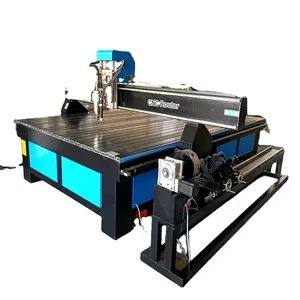 Với quay 4 trục ống Ống 1530 1325 1212 2030 CNC Máy Plasma Cutter tấm kim loại cho sắt thép cắt