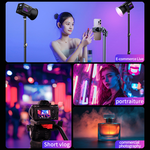 48W Battery-Powered COB RGB LED Video <strong>Light</strong> with 2800K-6500K Color Temp Portable Mini Design for Photography &amp; Video Recording - Product Image 4