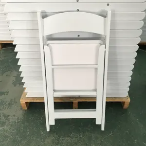 Klappstuhl White Resin Hochzeits stühle und Event Kunststoff Moderne Möbel Gartenmöbel Gartens tuhl 3 Jahre Schul farben