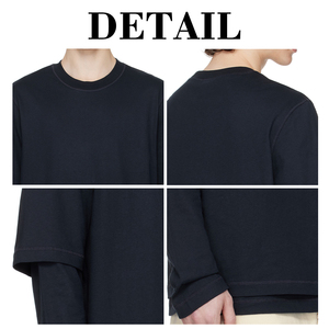 T-shirt Homme KingSen OEM à Manches Longues Superposées en Coton Épais, Coupe Oversize à Épaules Tombantes, Doux, Respirant, Style Décontracté Streetwear - Product Image 6