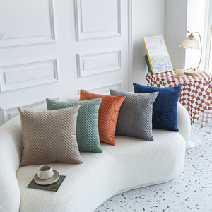 Sarung Bantal 3D Quilted Embossed Warna Solid Sederhana Baru - Product Image 2