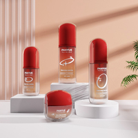 Ensemble de soins unifié en verre coloré dégradé avec flacon cosmétique pour lotion 40ml 100ml 120ml et pot de crème scellé avec joint personnalisé 50g
