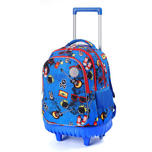 <span class=keywords><strong>Sac</strong></span> à <span class=keywords><strong>dos</strong></span> étanche de 17 pouces pour garçons Cartable de voiture avec chariot pour étudiants pour l'école et les voyages - Product Image 2
