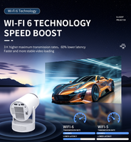 Portable Mini HD LED LCD vidéo projecteur Android 11 BT5.2 batterie intégrée caractéristiques usine OEM ODM Home cinéma