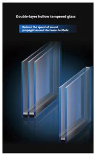 Fabricant de portes en verre dépoli avec cadre en aluminium noir sur mesure, portes à battants pour salle de bain, cuisine, style moderne - Product Image 5