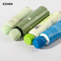 Tube souple OEM pour crème pour les mains, avec capuchon spécial, logo personnalisé, emballage souple vide pour lotion, en matériaux PCR, PE, PBL