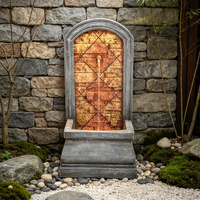 Fontaine murale arquée à bec unique pour jardin de villa européenne, vente en gros, décoration
