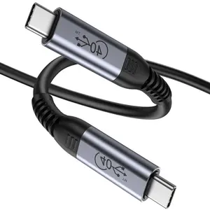 สาย USB 4 USB-C Type-C 4.0 Thunderbolt 4 100W 40Gbps สายข้อมูลสำหรับจอแสดงผล8K UHD