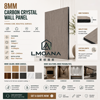 Revêtement mural en panneaux de carbone cristallin imperméables et ignifuges de 8 mm pour une utilisation intérieure avec des solutions de conception graphique